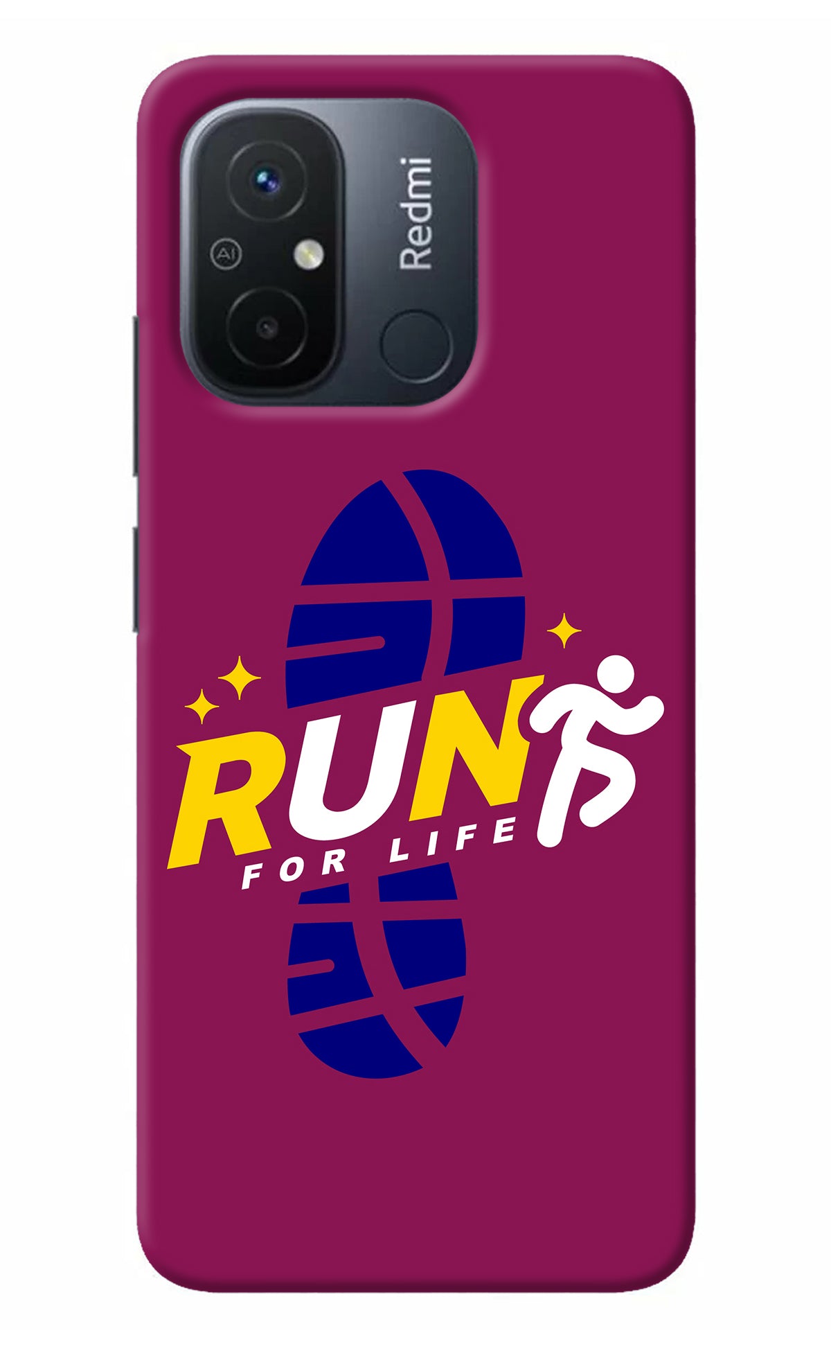 Run for Life Redmi 12C Back Cover