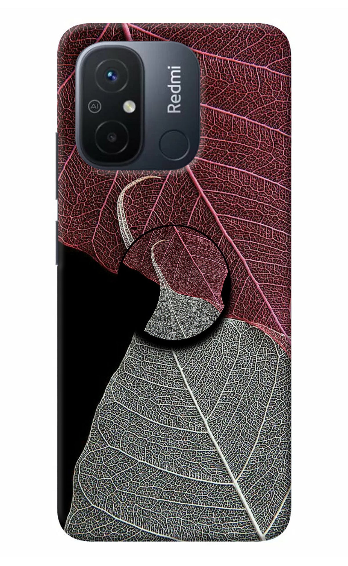 Leaf Pattern Redmi 12C Pop Case