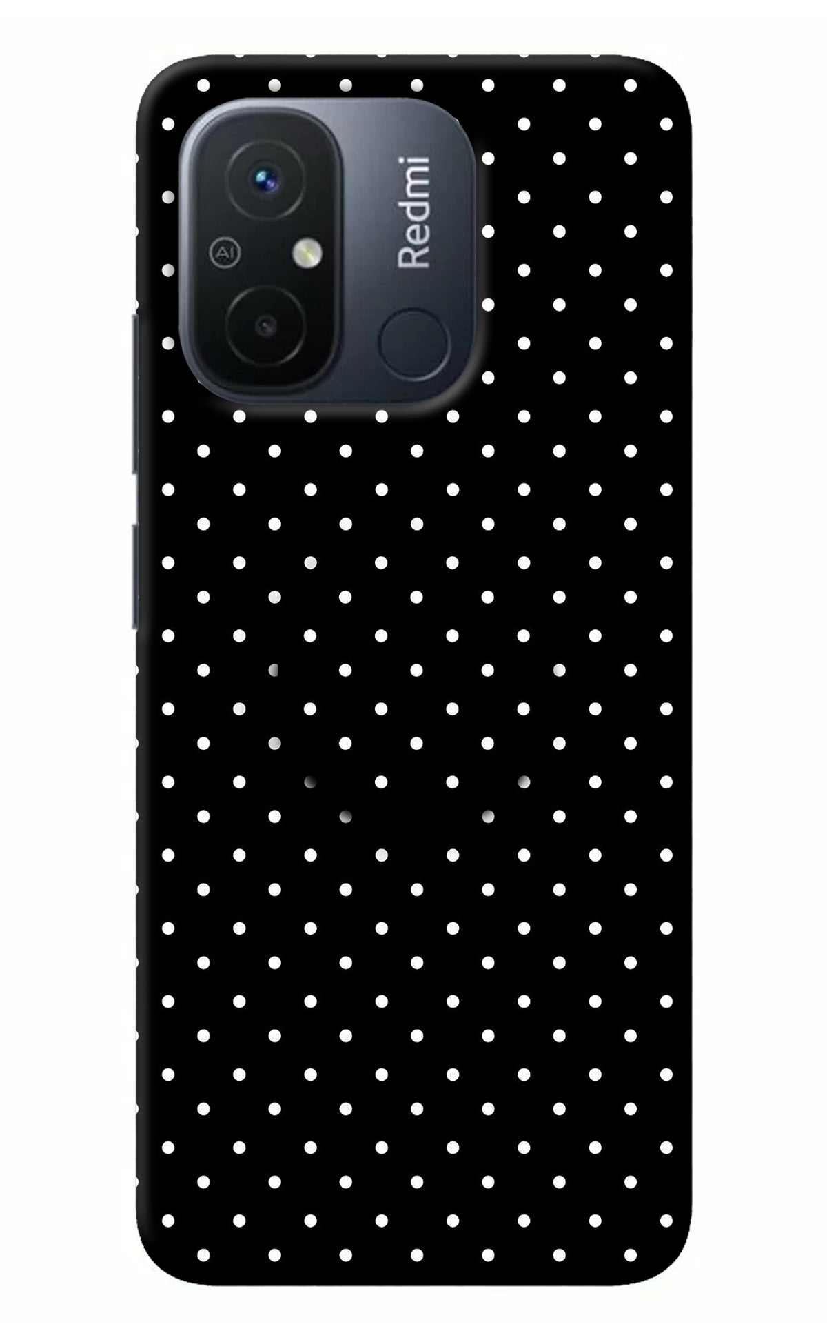 White Dots Redmi 12C Pop Case