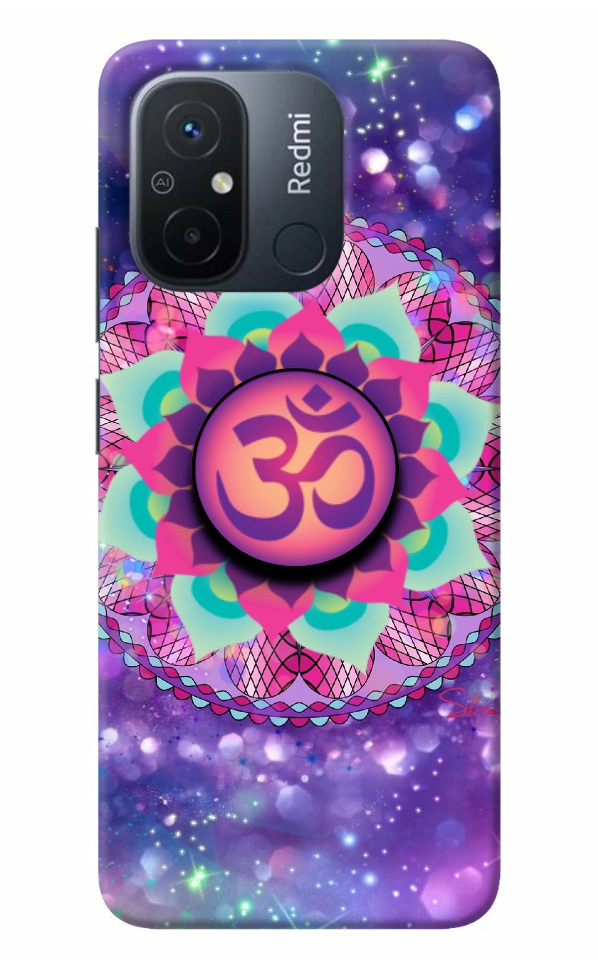 Om Purple Redmi 12C Pop Case