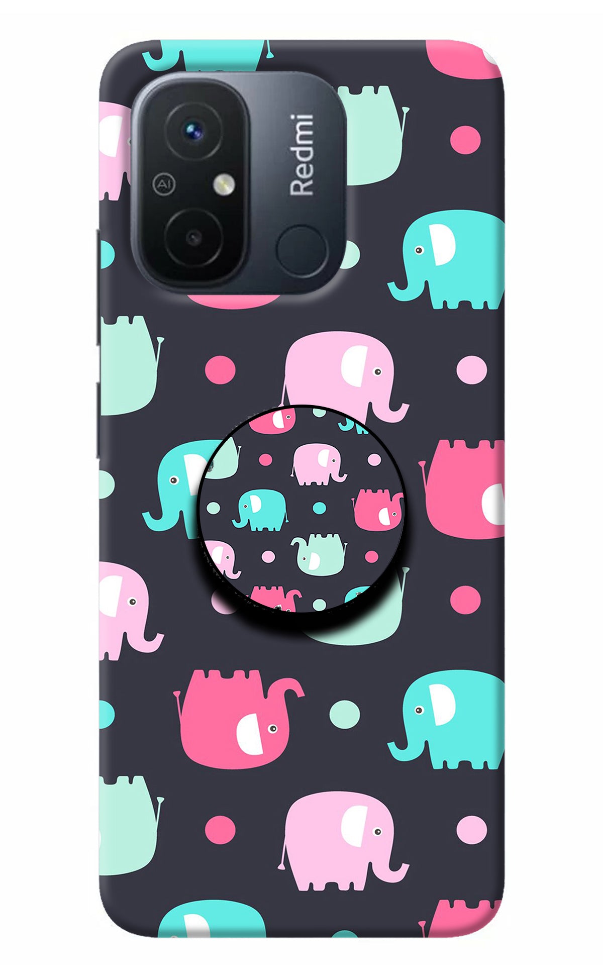 Baby Elephants Redmi 12C Pop Case