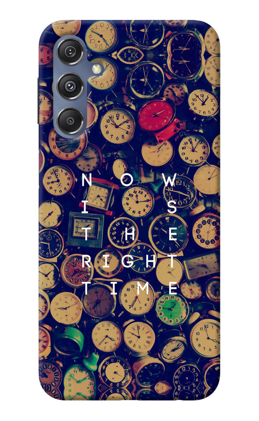 Now is the Right Time Quote Samsung M34 5G/F34 5G Back Cover