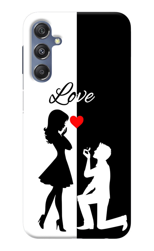 Love Propose Black And White Samsung M34 5G/F34 5G Back Cover