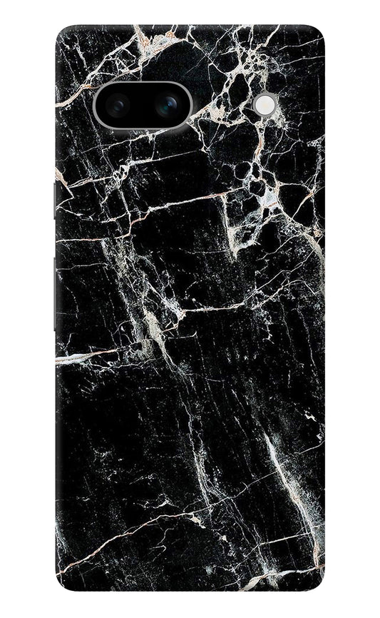 Black Marble Texture Google Pixel 7A Back Cover