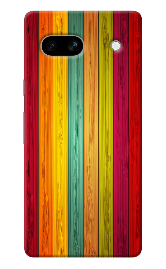 Multicolor Wooden Google Pixel 7A Back Cover