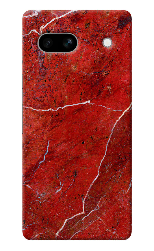 Red Marble Design Google Pixel 7A Back Cover