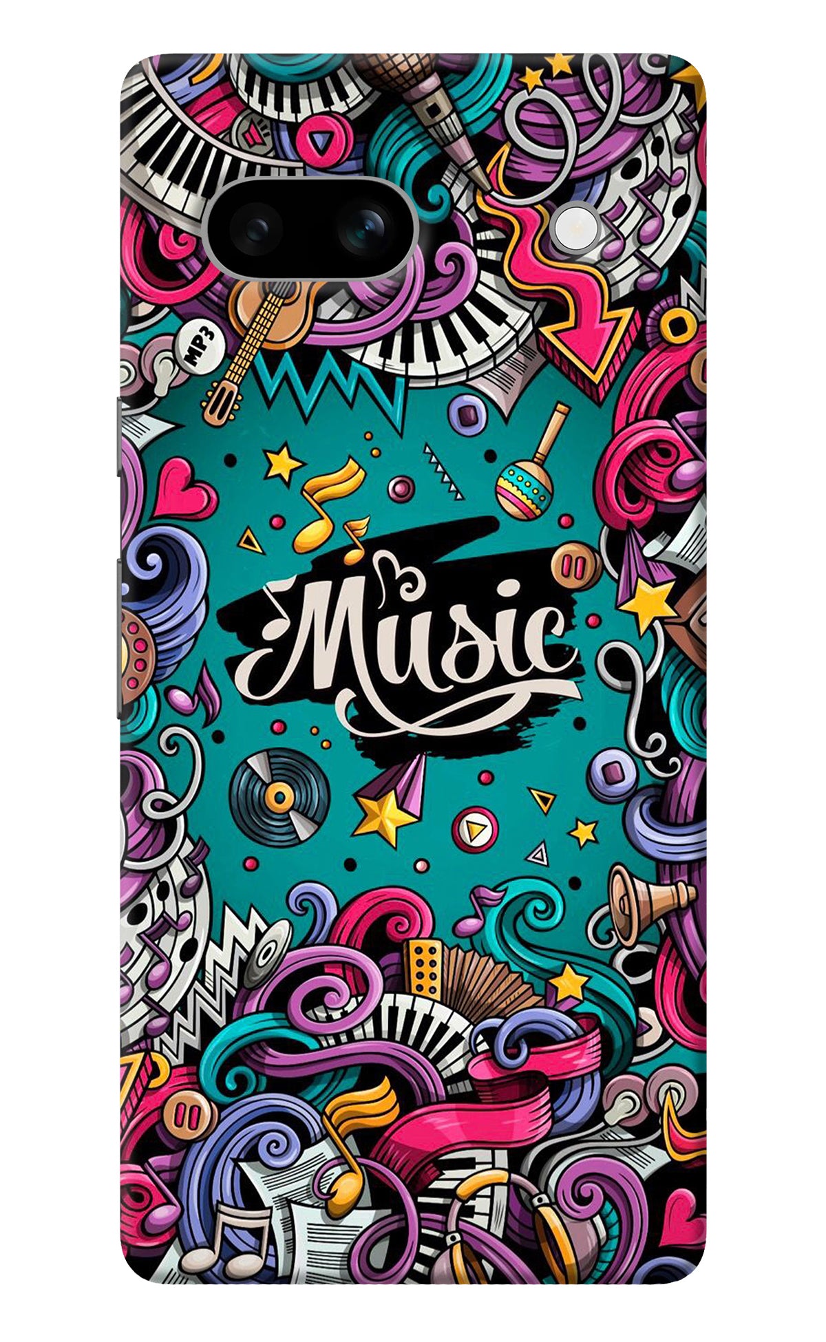 Music Graffiti Google Pixel 7A Back Cover