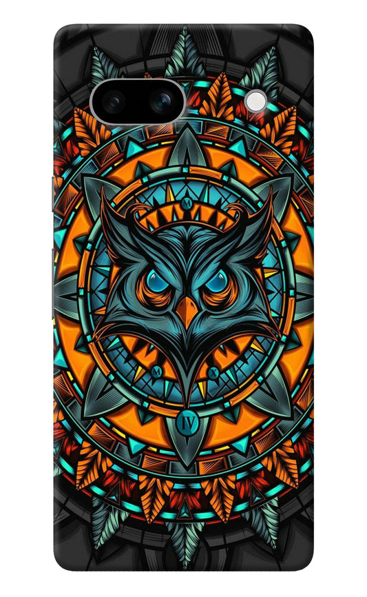 Angry Owl Art Google Pixel 7A Back Cover