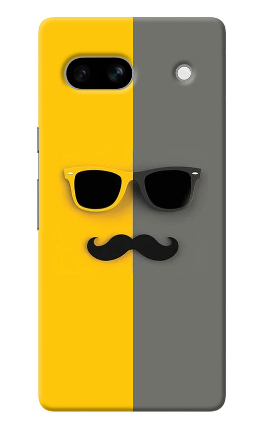 Sunglasses with Mustache Google Pixel 7A Back Cover