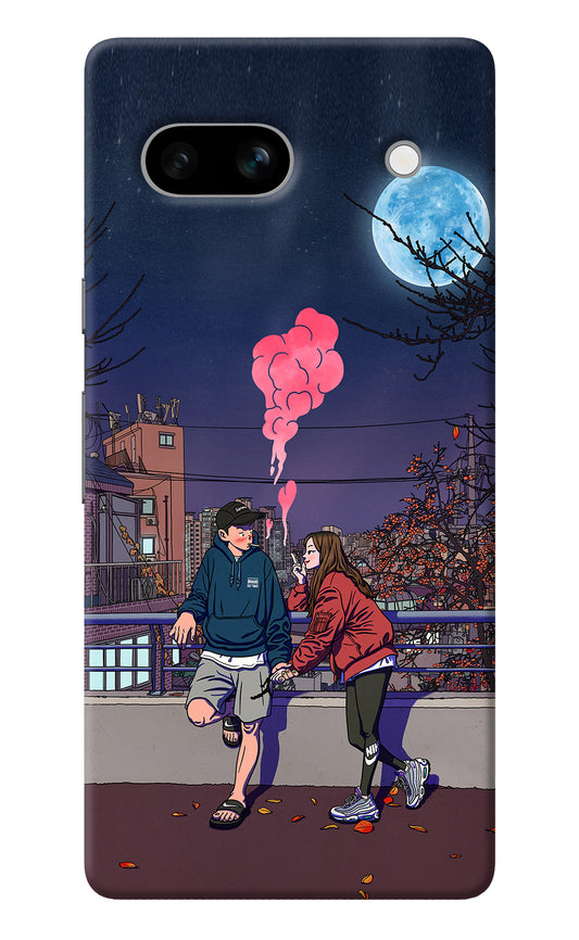 Chilling Couple Google Pixel 7A Back Cover