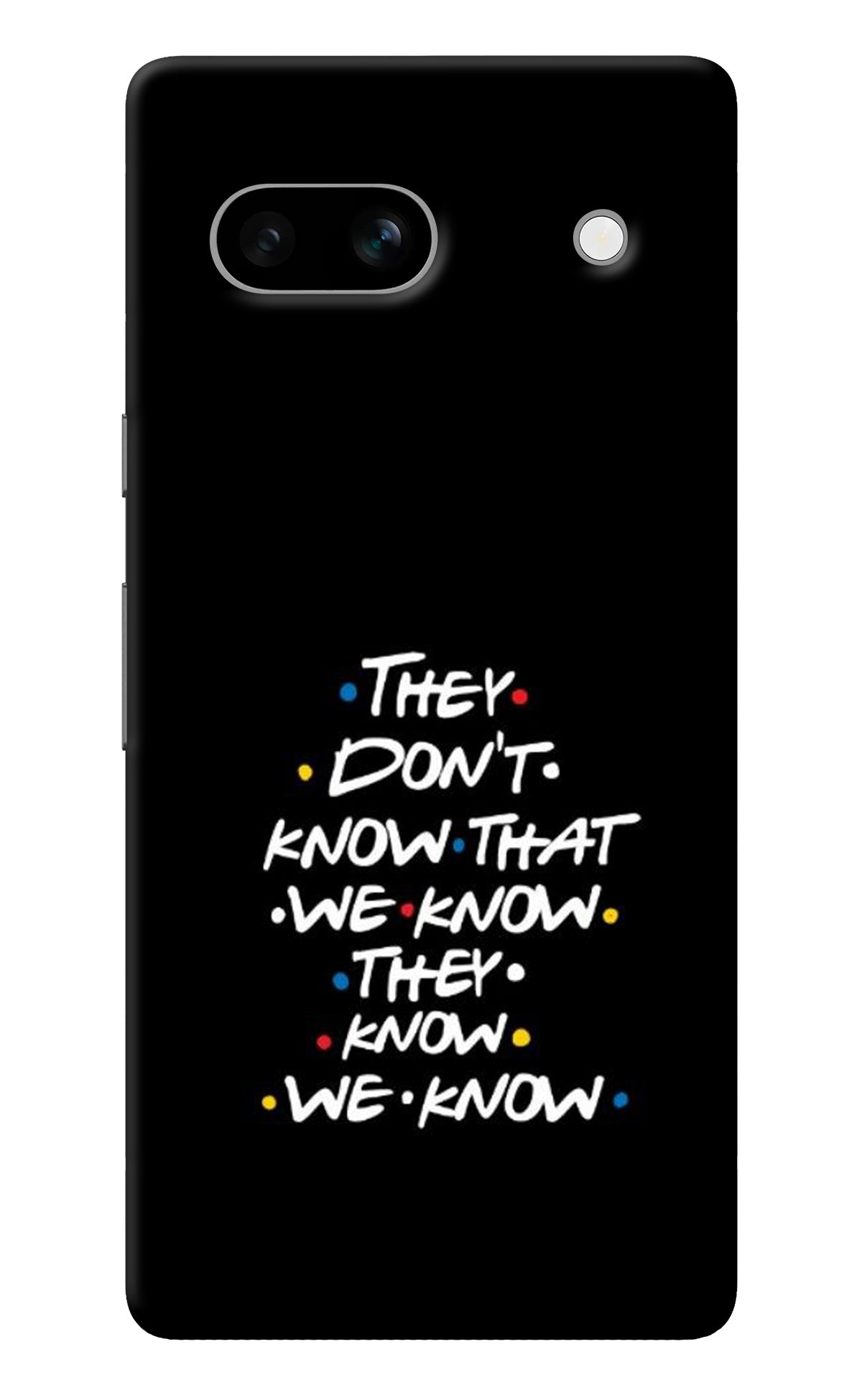 FRIENDS Dialogue Google Pixel 7A Back Cover