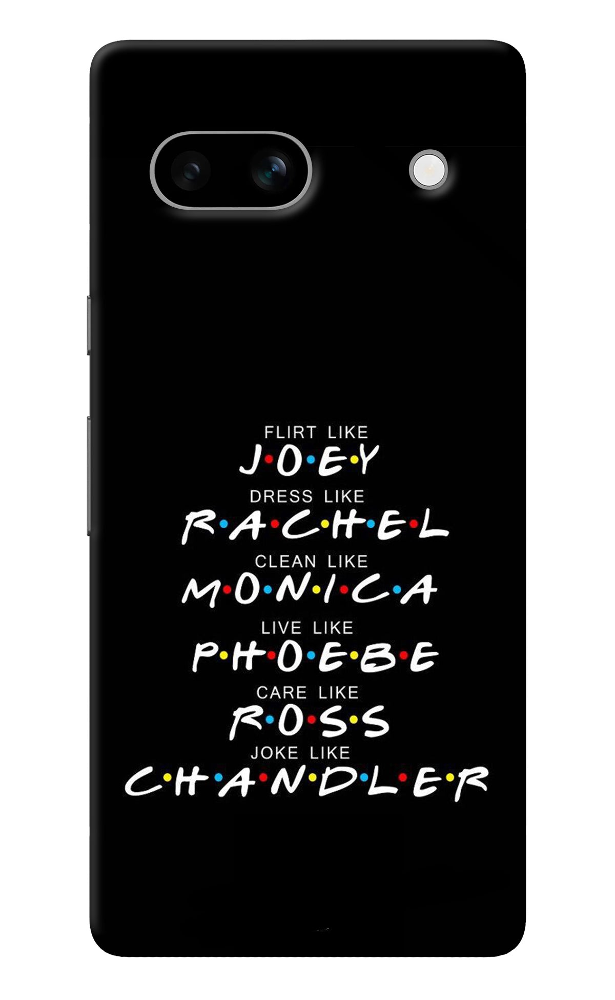 FRIENDS Character Google Pixel 7A Back Cover