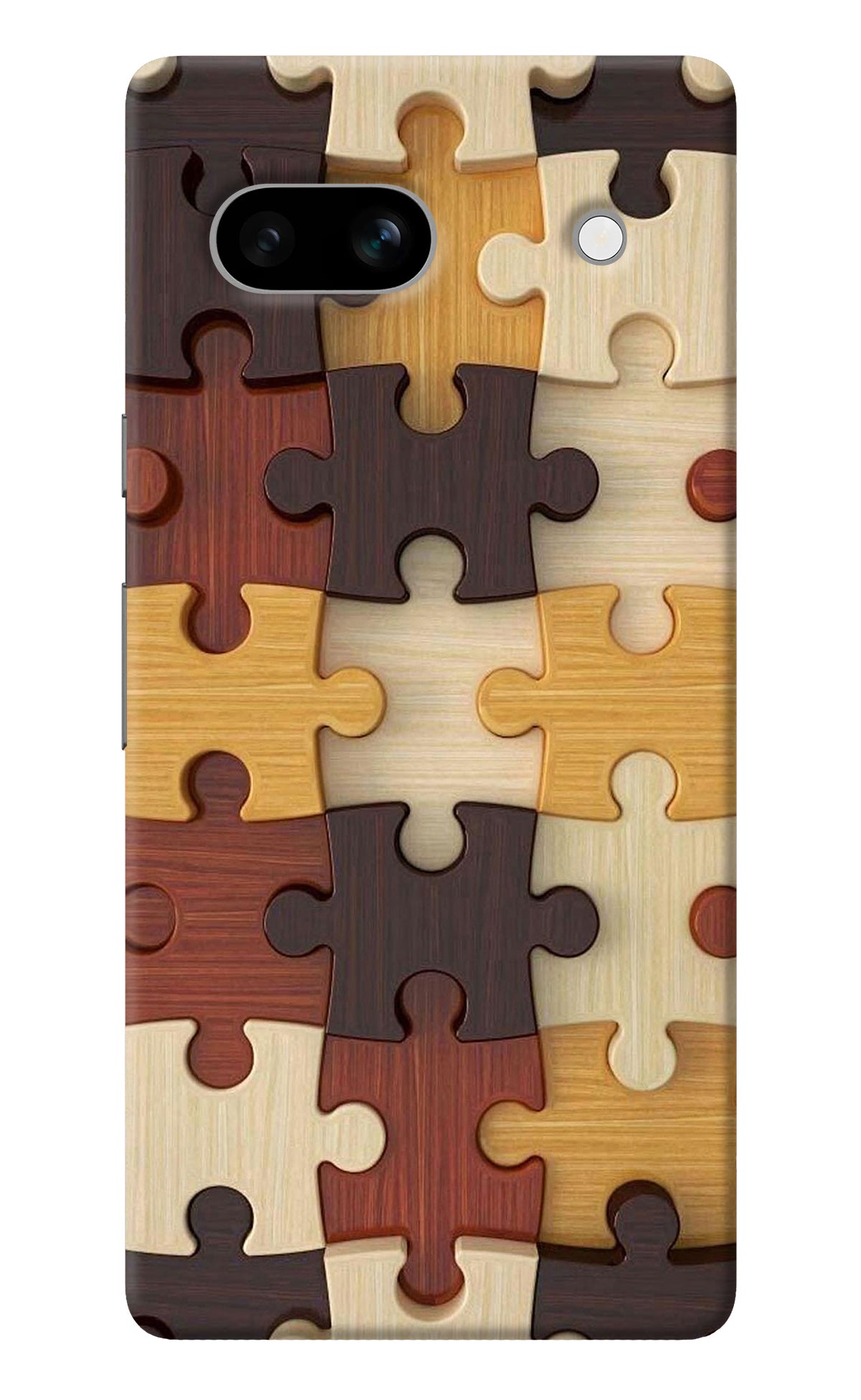 Wooden Puzzle Google Pixel 7A Back Cover