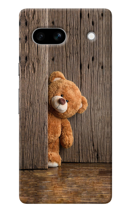 Teddy Wooden Google Pixel 7A Back Cover