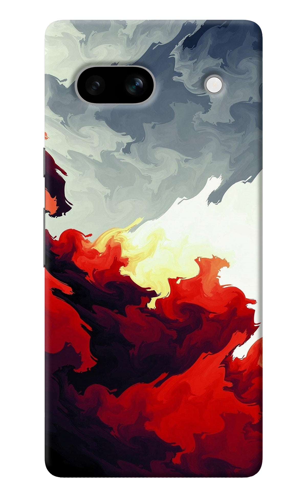 Fire Cloud Google Pixel 7A Back Cover