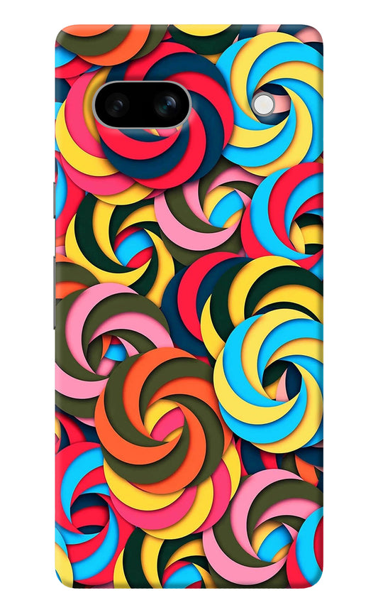 Spiral Pattern Google Pixel 7A Back Cover