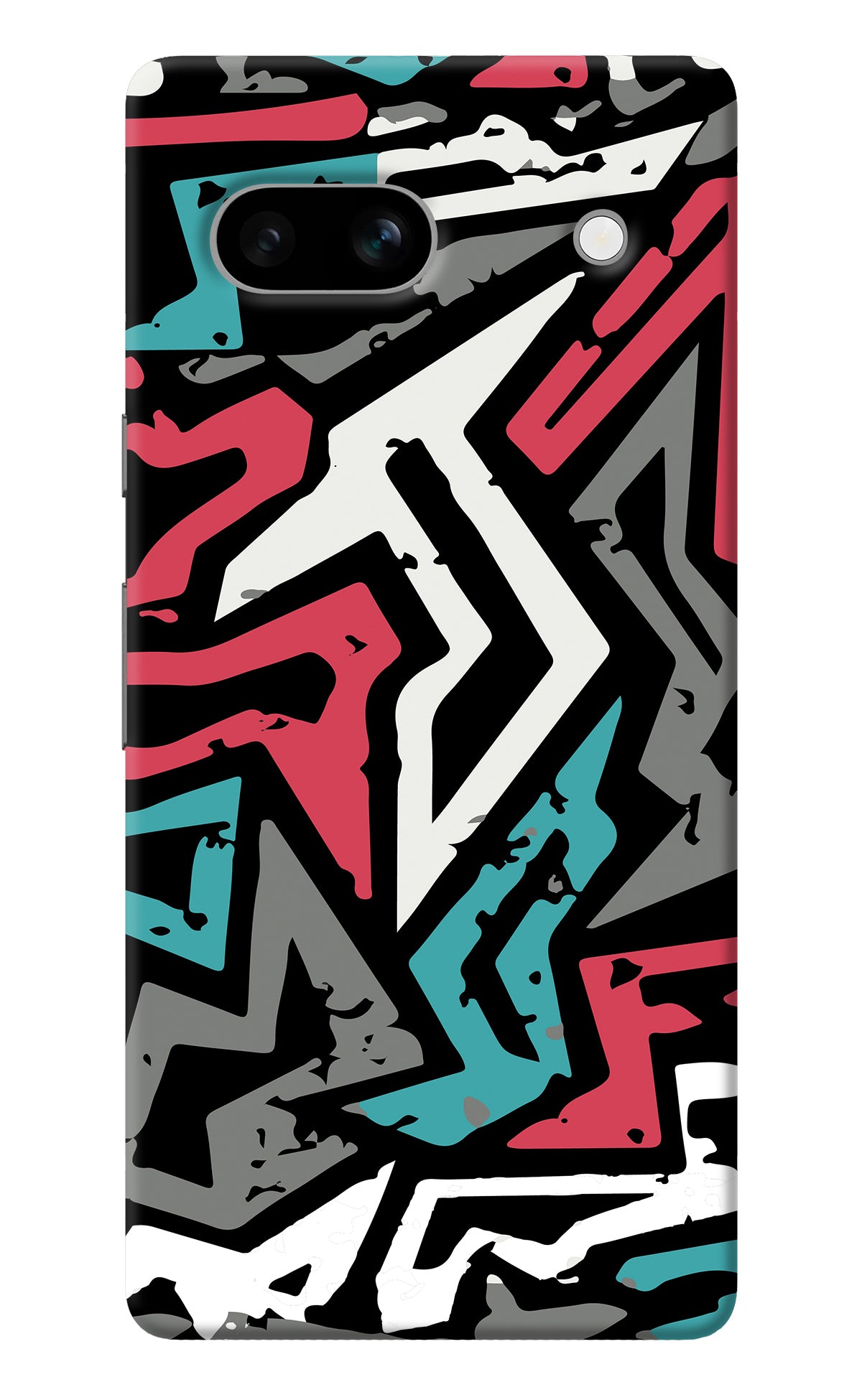 Geometric Graffiti Google Pixel 7A Back Cover