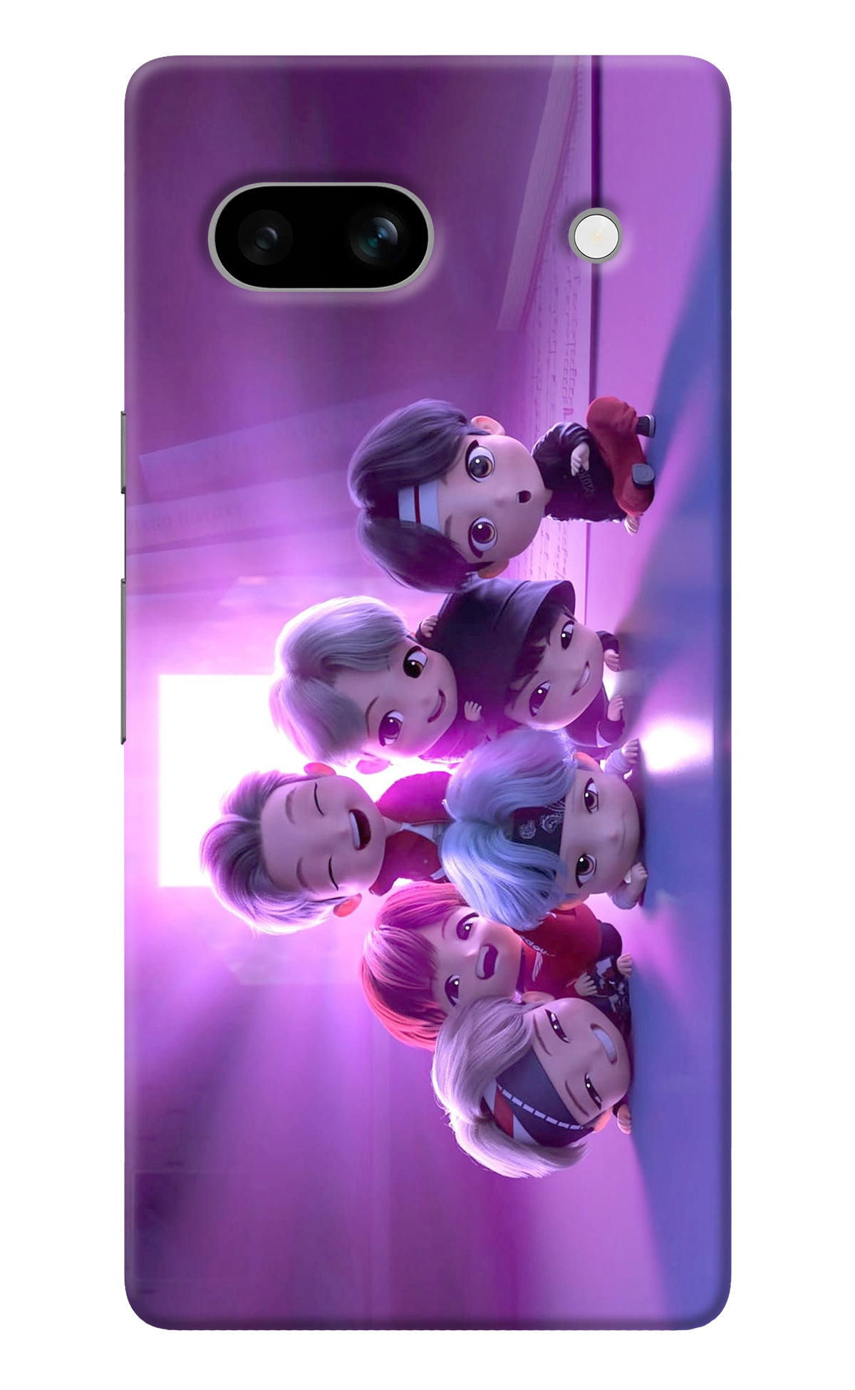 BTS Chibi Google Pixel 7A Back Cover