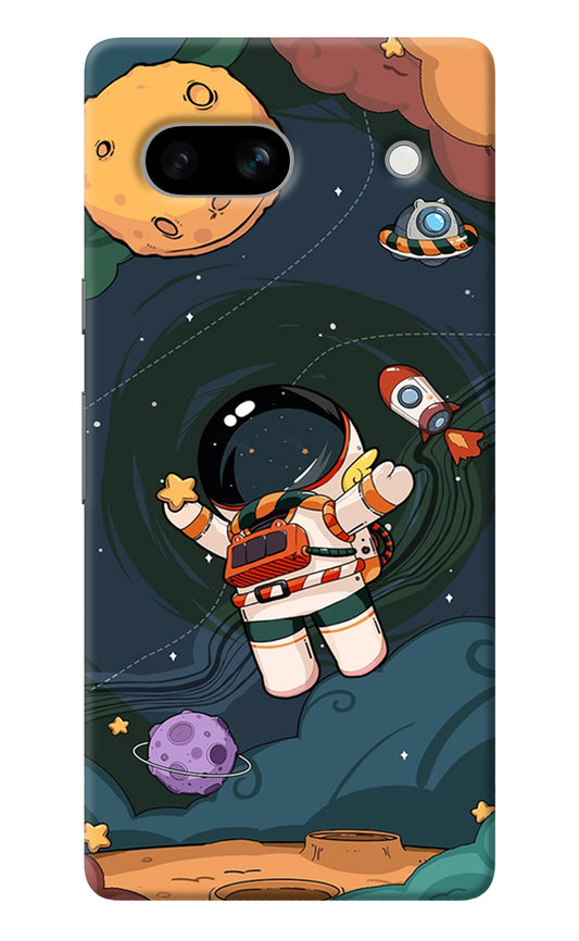 Cartoon Astronaut Google Pixel 7A Back Cover