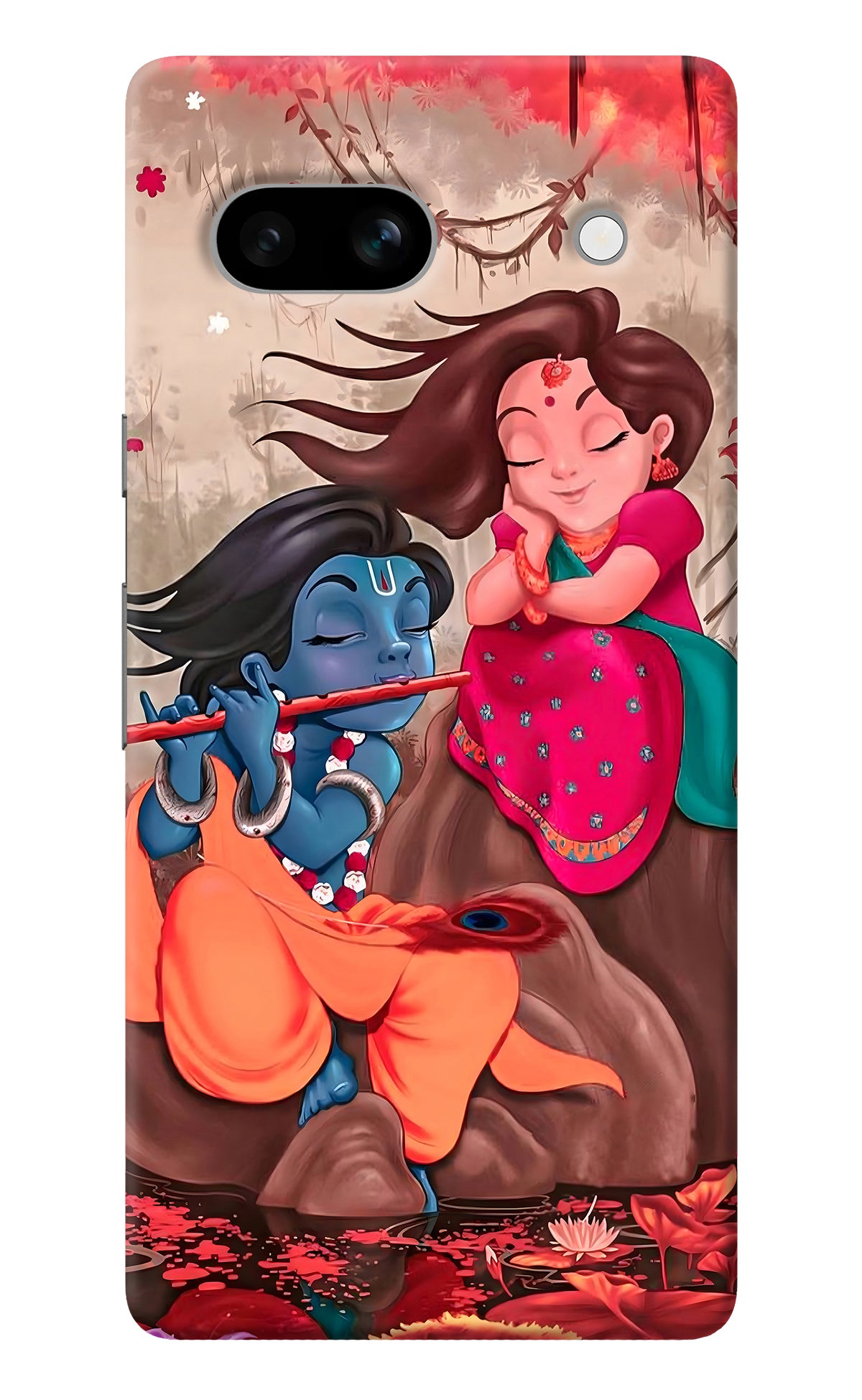 Radhe Krishna Google Pixel 7A Back Cover