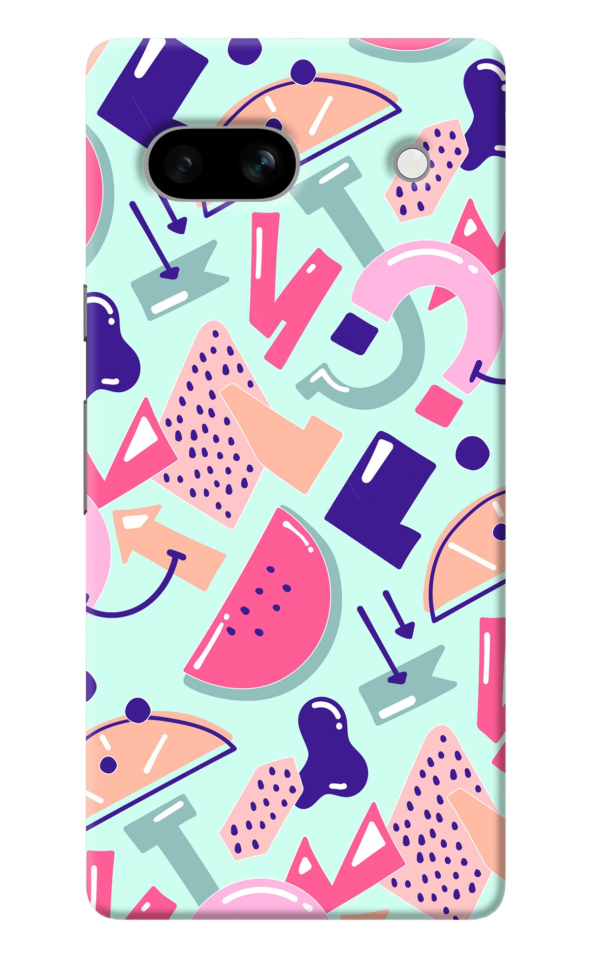 Doodle Pattern Google Pixel 7A Back Cover