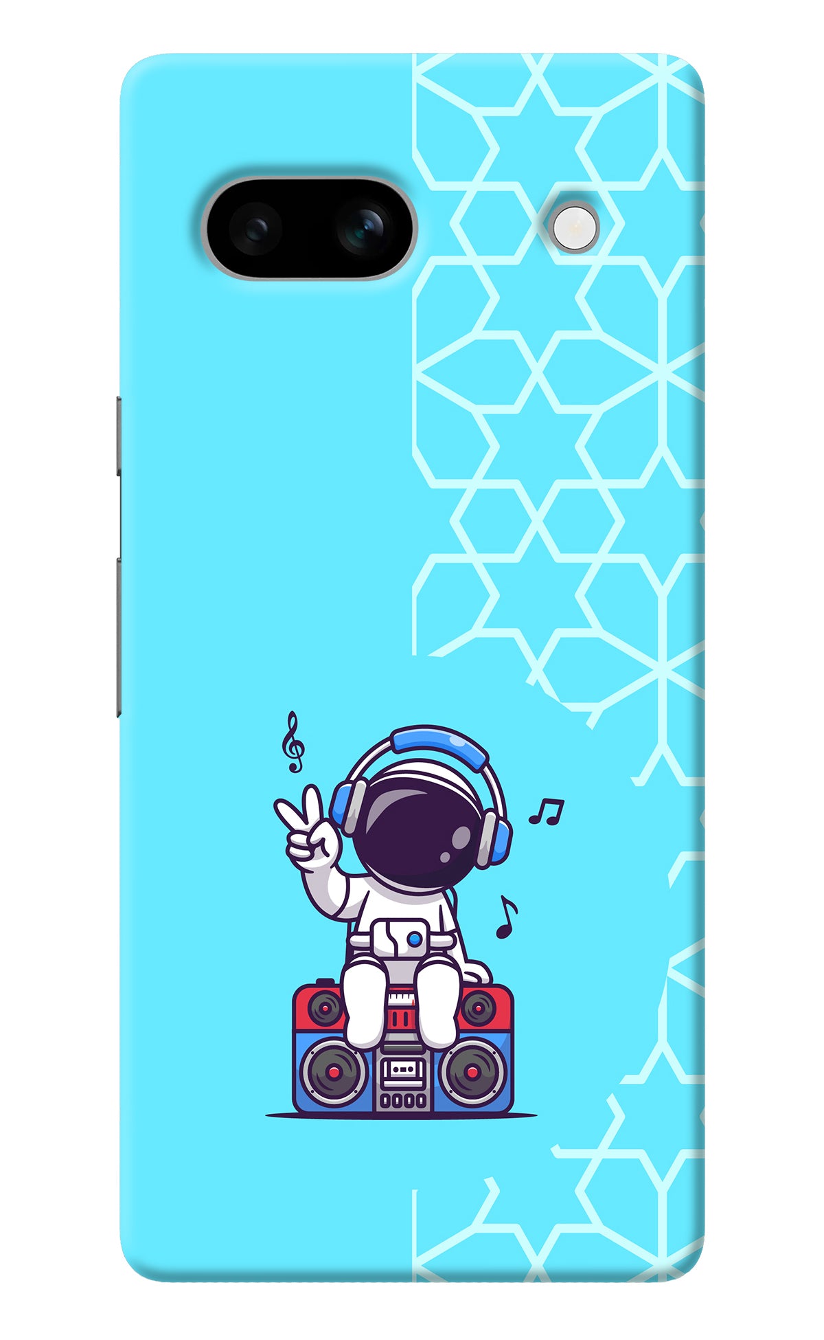 Cute Astronaut Chilling Google Pixel 7A Back Cover