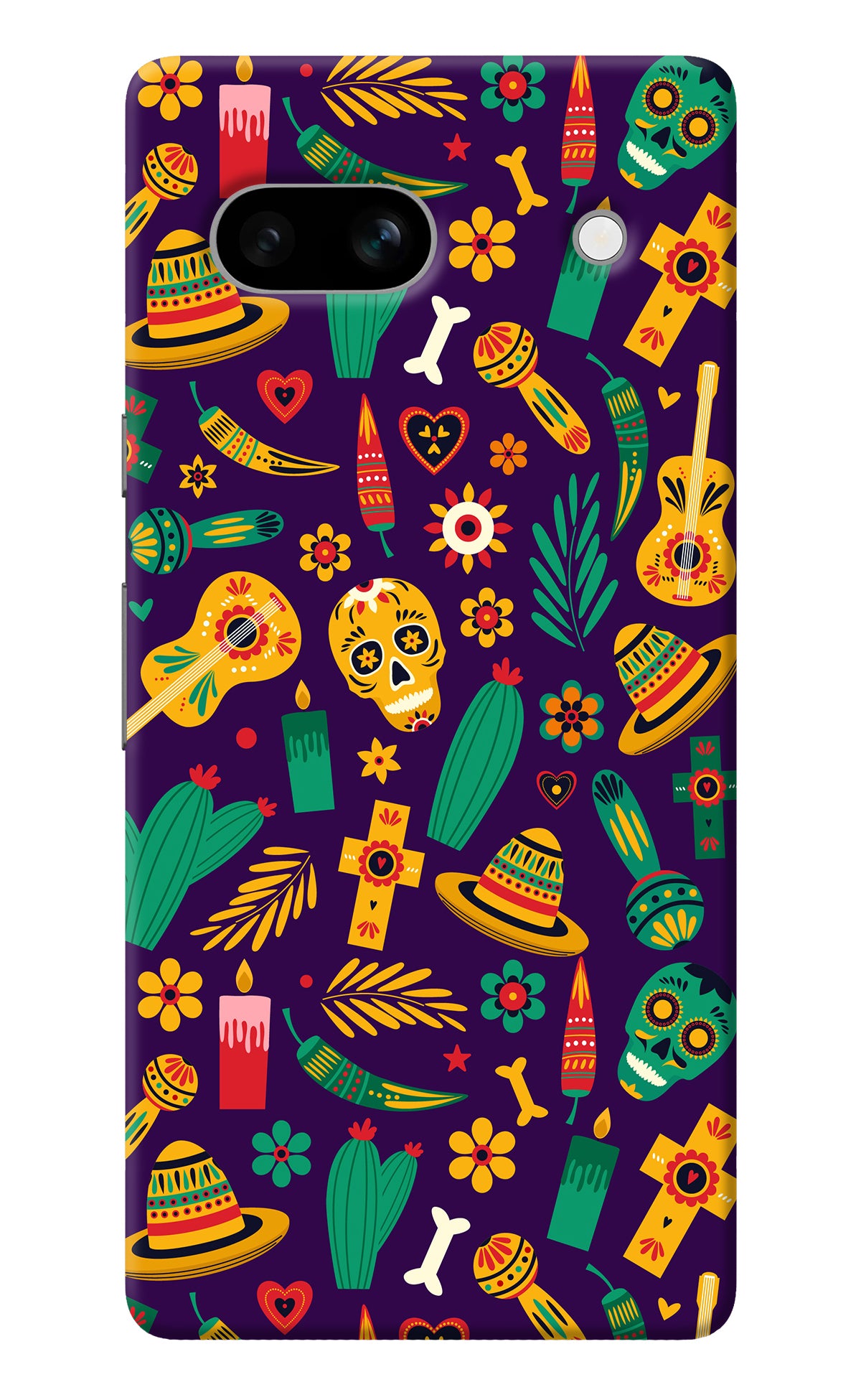 Mexican Artwork Google Pixel 7A Back Cover