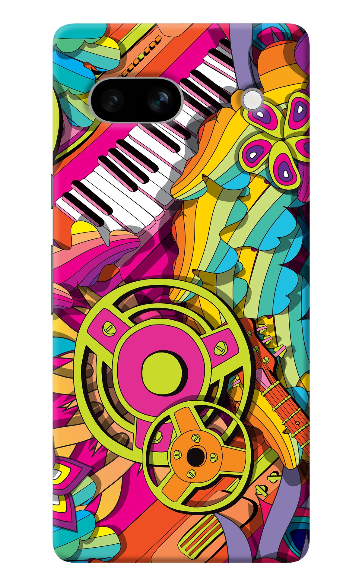 Music Doodle Google Pixel 7A Back Cover