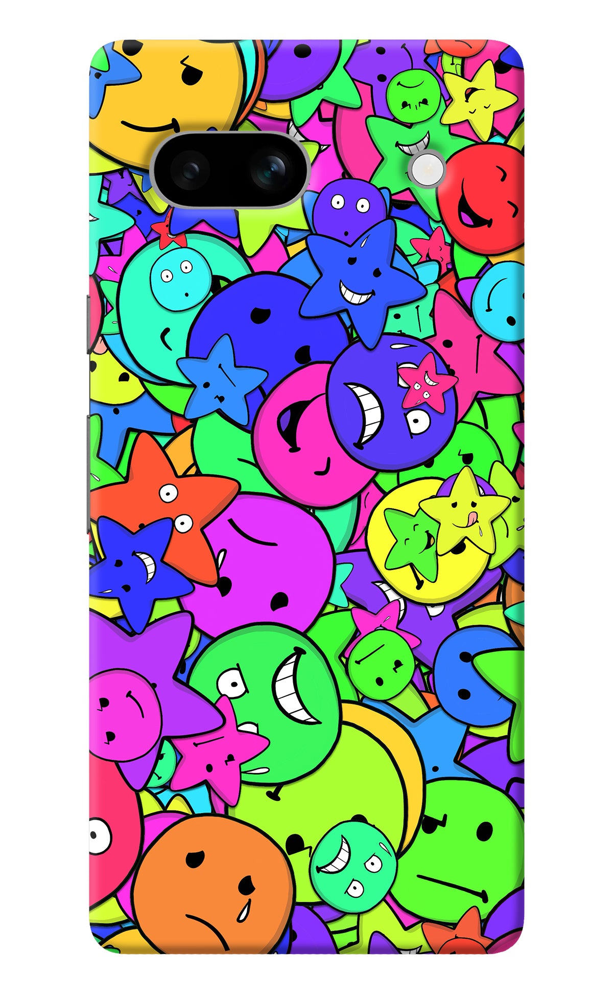 Fun Doodle Google Pixel 7A Back Cover