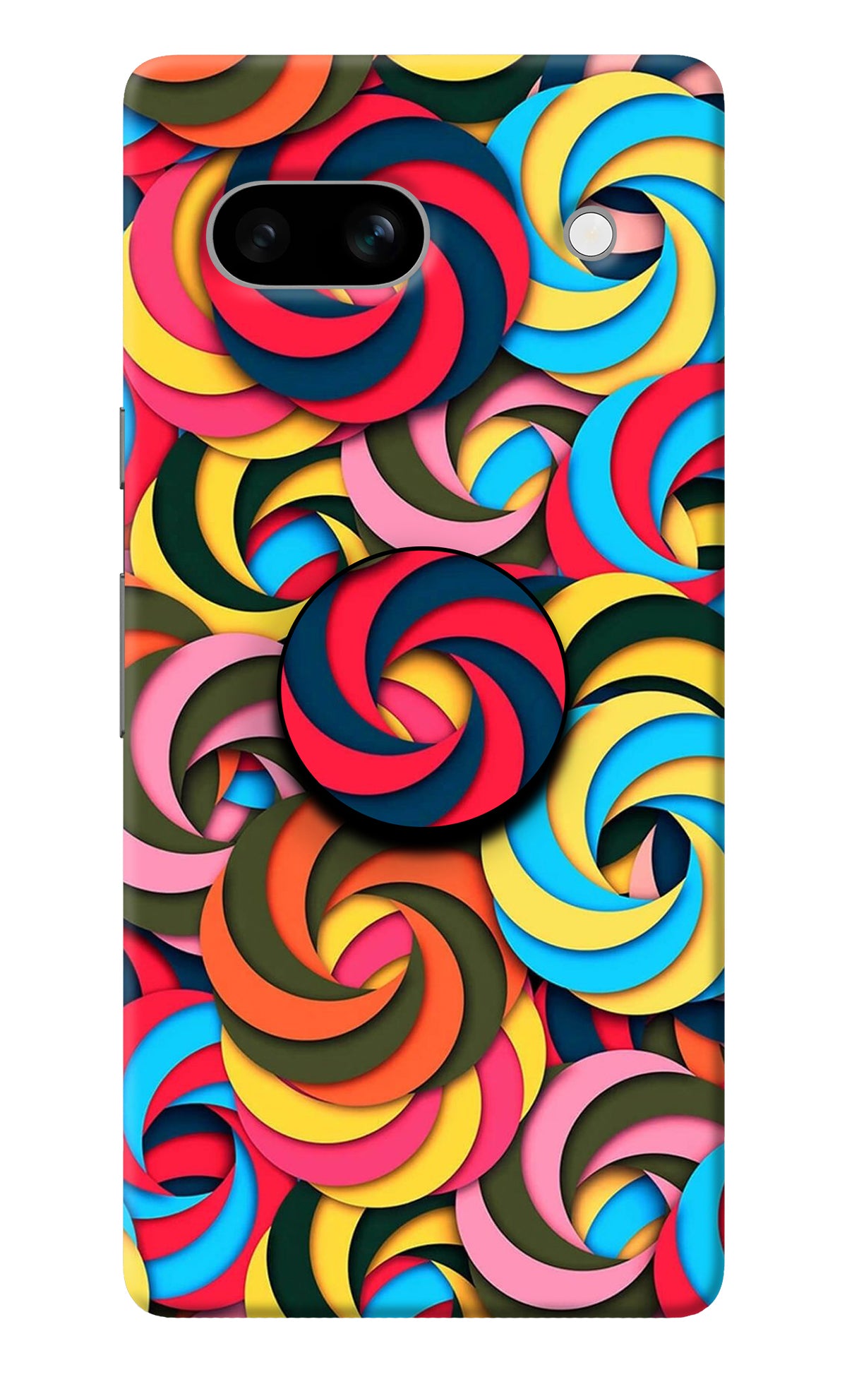 Spiral Pattern Google Pixel 7A Pop Case