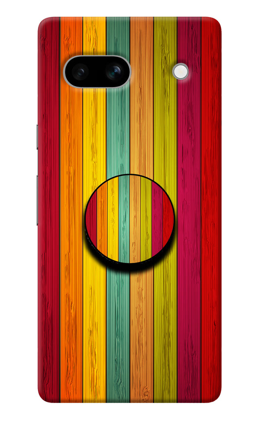 Multicolor Wooden Google Pixel 7A Pop Case