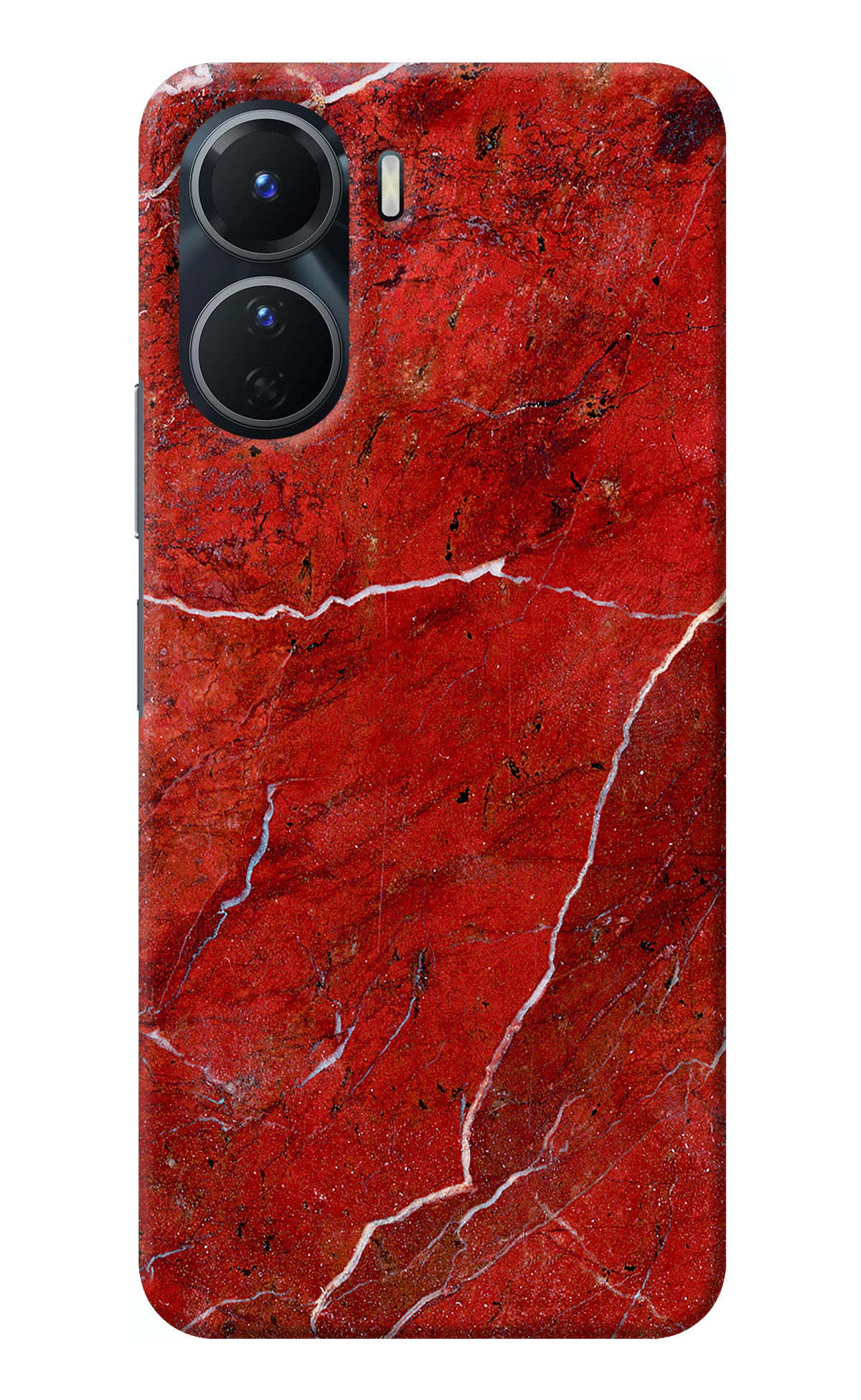 Red Marble Design Vivo T2x 5G Back Cover