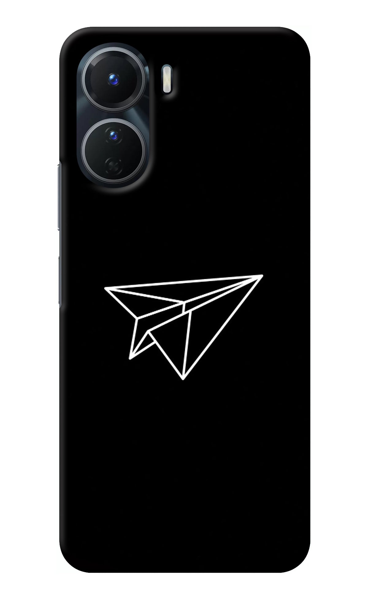 Paper Plane White Vivo T2x 5G Back Cover