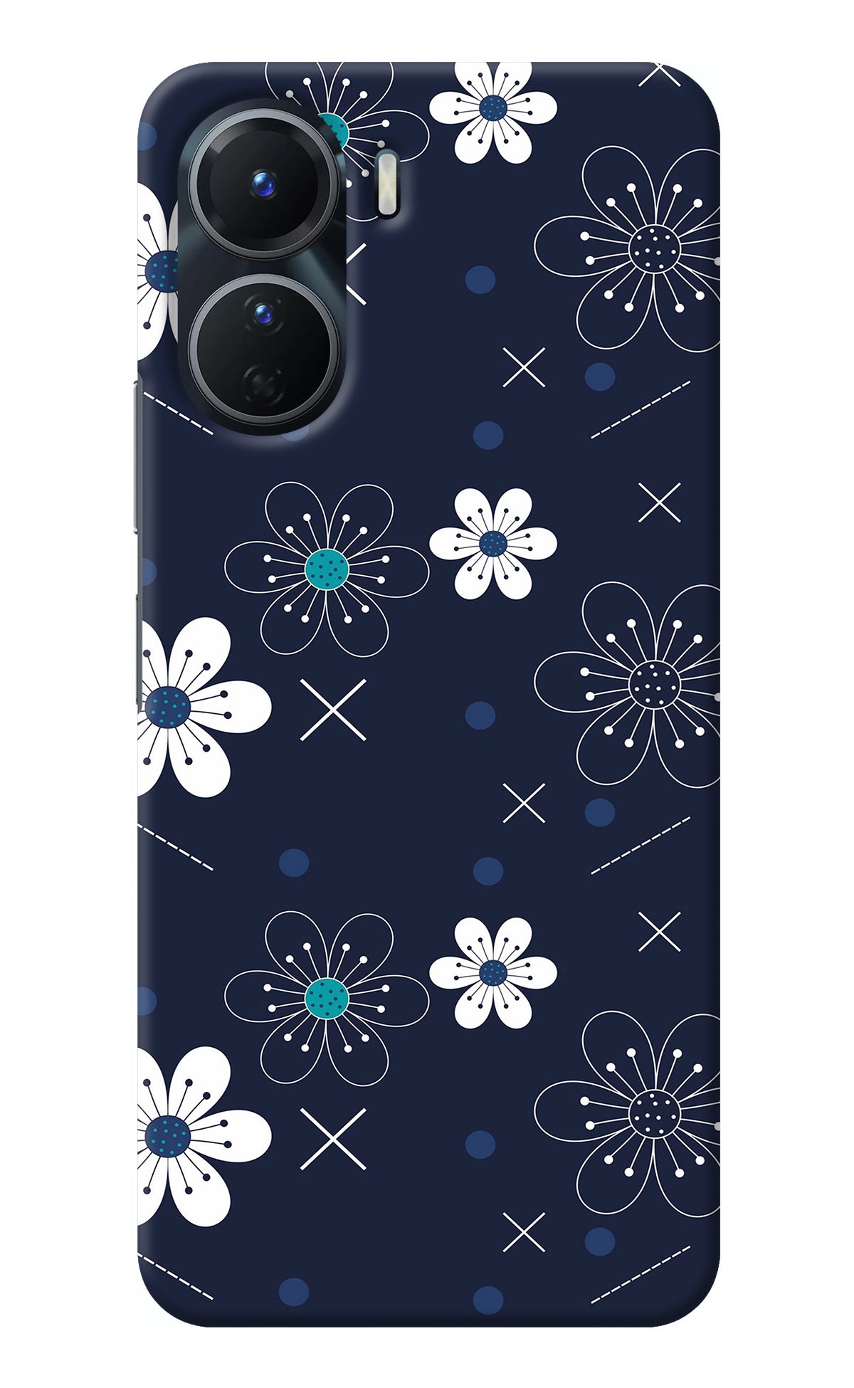 Flowers Vivo T2x 5G Back Cover