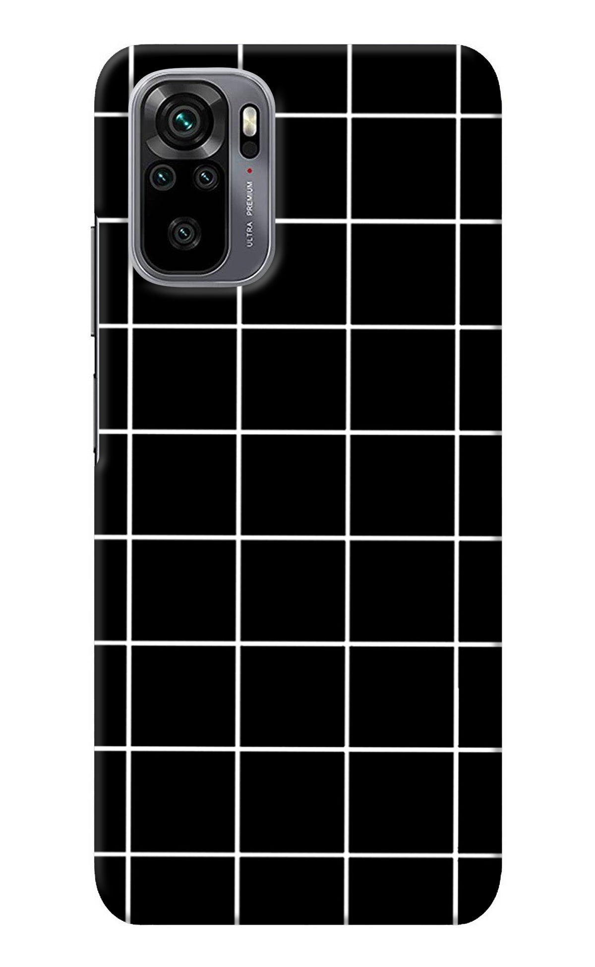 White Grid Redmi Note 11 SE Back Cover