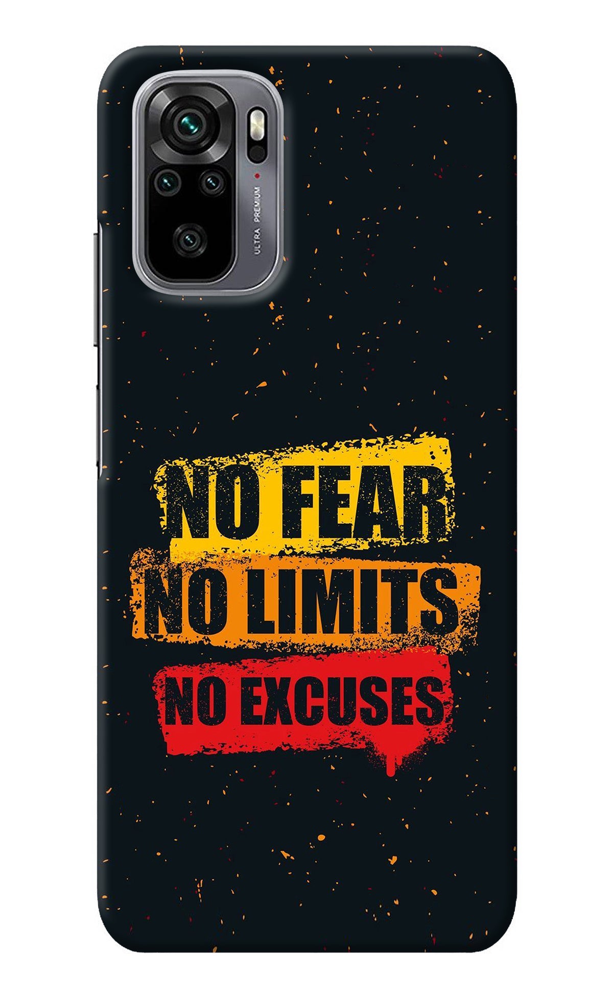 No Fear No Limits No Excuse Redmi Note 11 SE Back Cover
