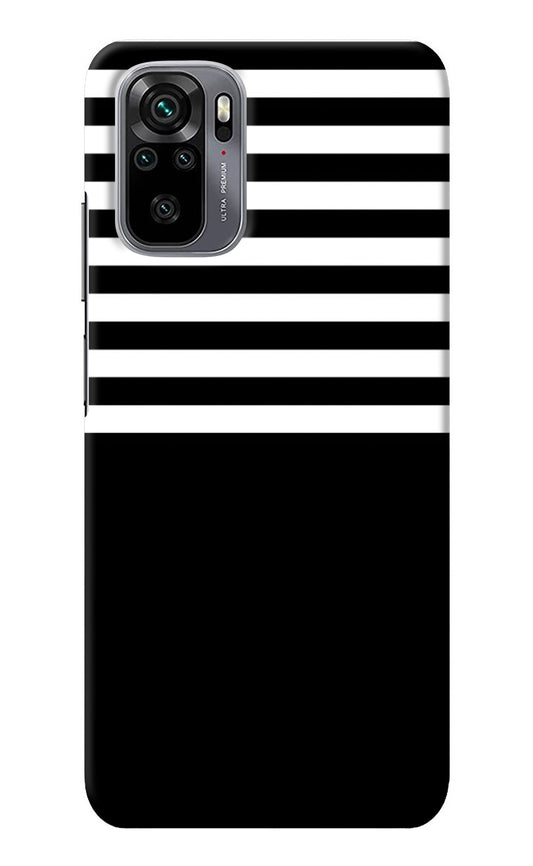 Black and White Print Redmi Note 11 SE Back Cover