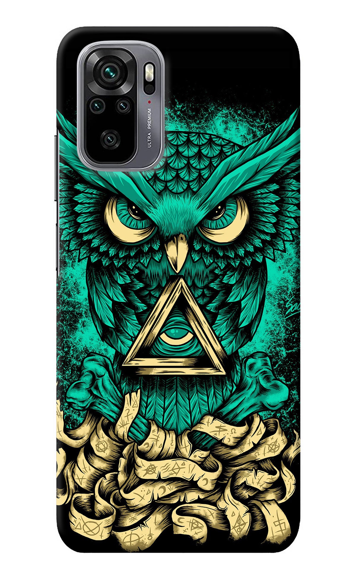 Green Owl Redmi Note 11 SE Back Cover