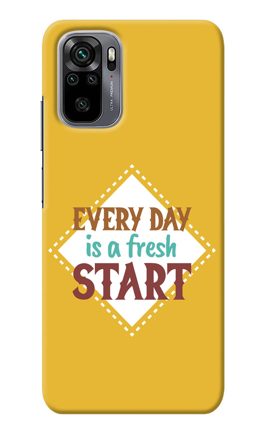 Every day is a Fresh Start Redmi Note 11 SE Back Cover