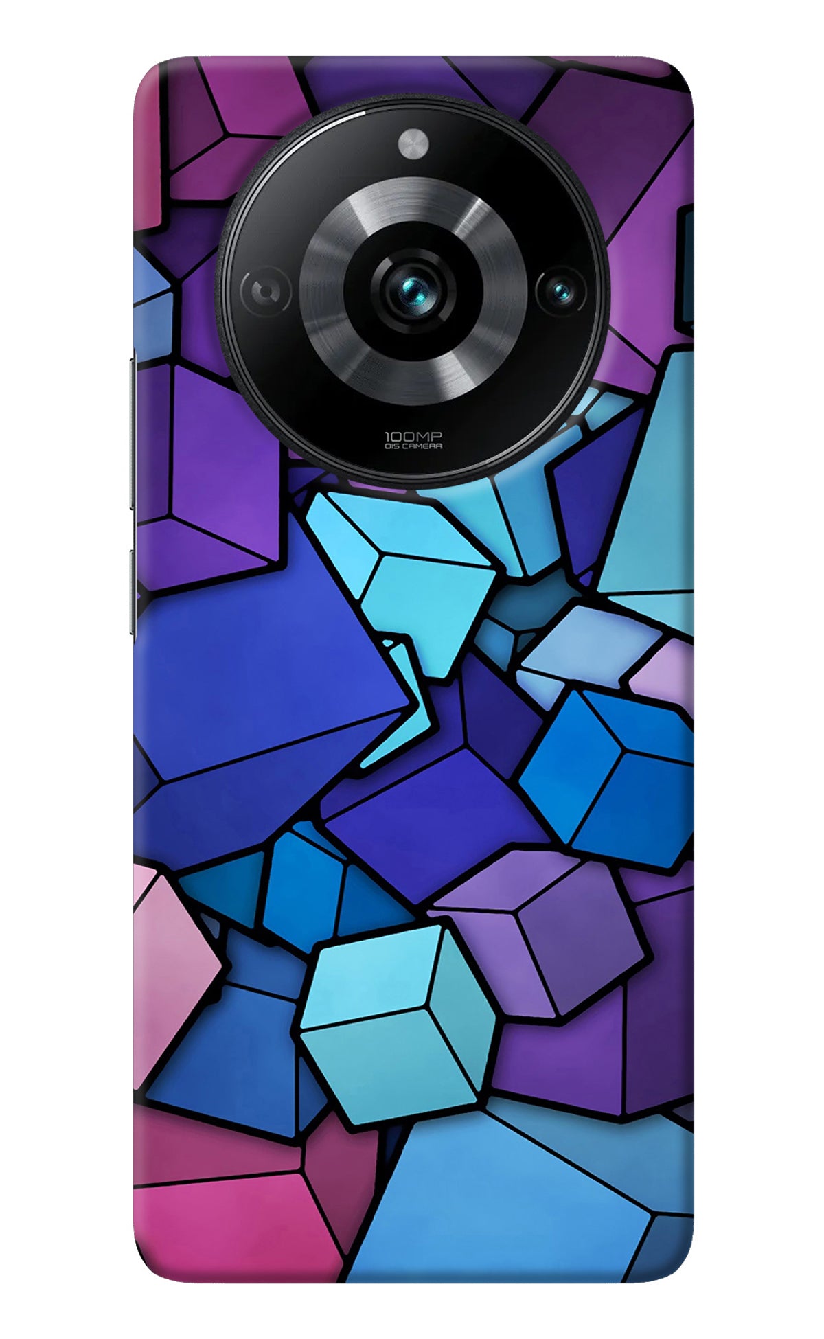 Cubic Abstract Realme Narzo 60 Pro Back Cover
