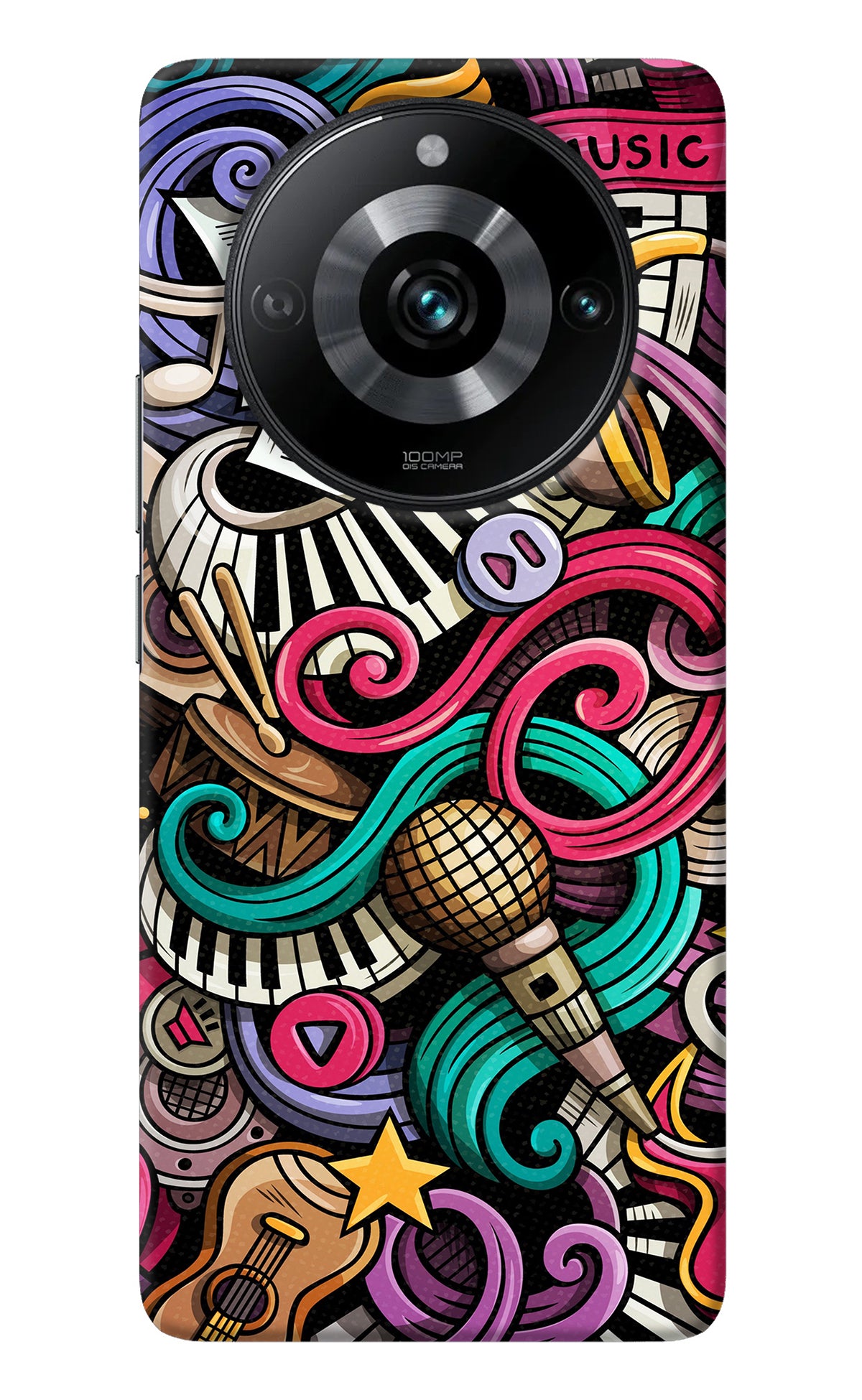 Music Abstract Realme Narzo 60 Pro Back Cover