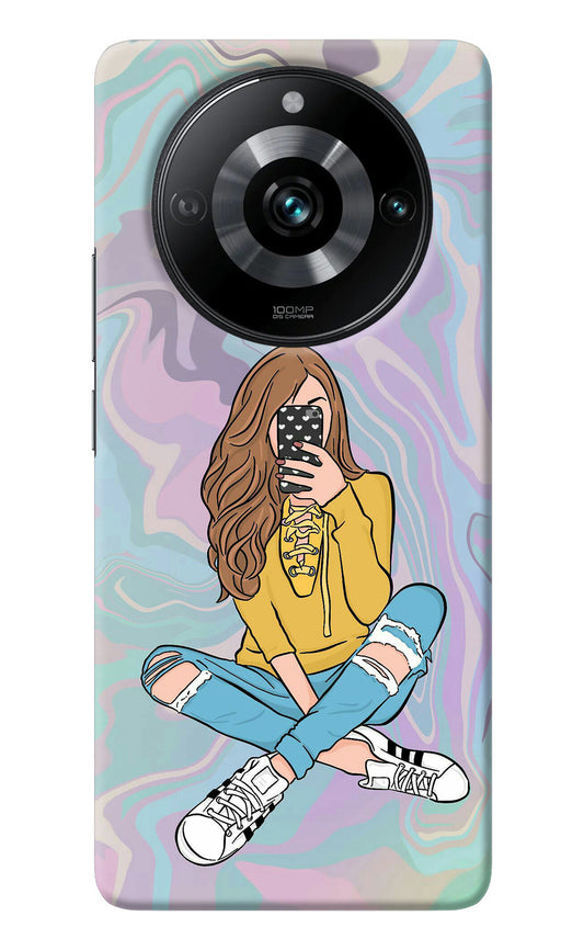 Selfie Girl Realme Narzo 60 Pro Back Cover