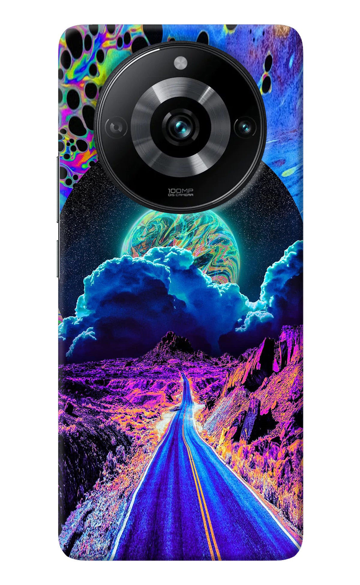 Psychedelic Painting Realme Narzo 60 Pro Back Cover