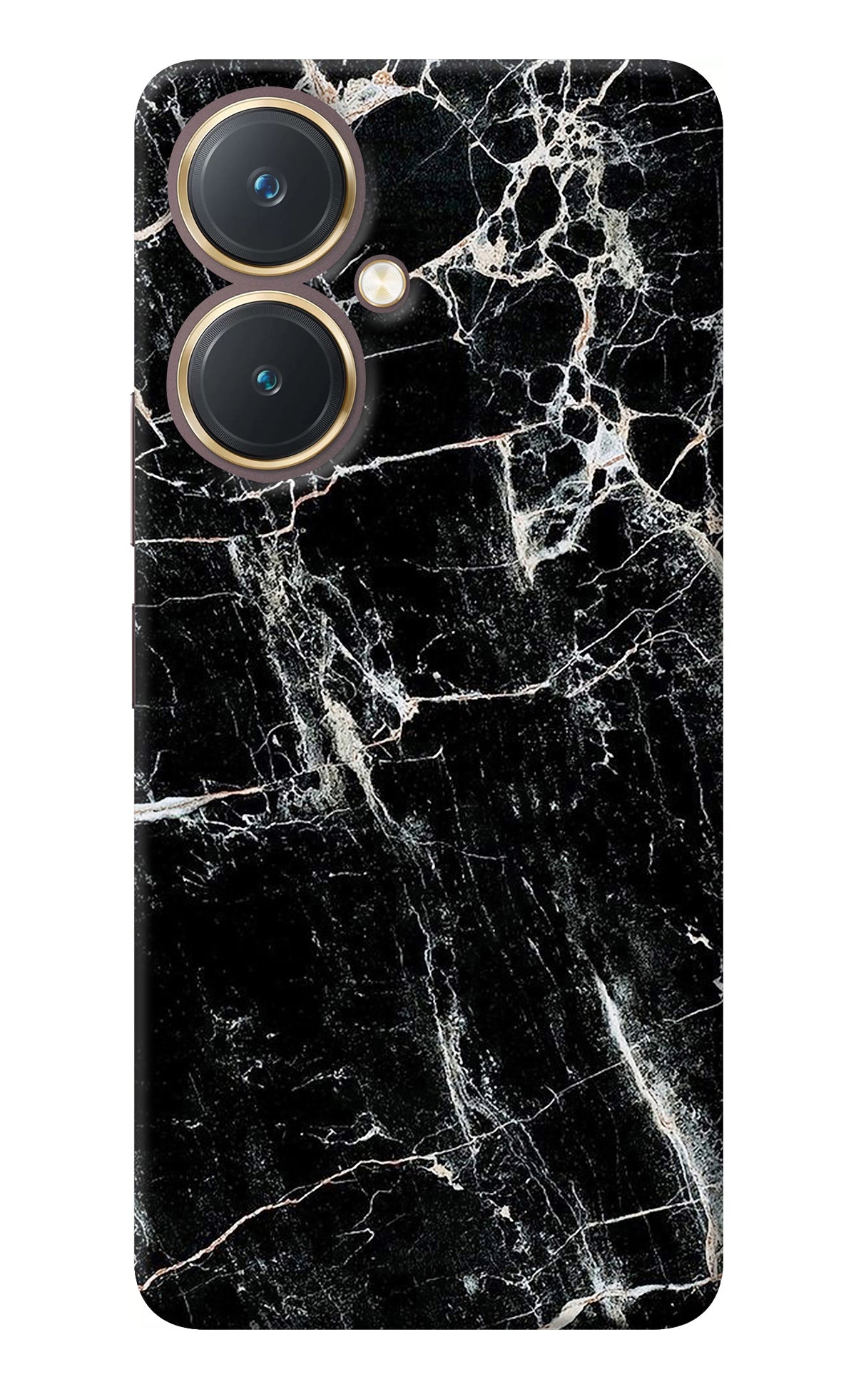 Black Marble Texture Vivo Y27 Back Cover