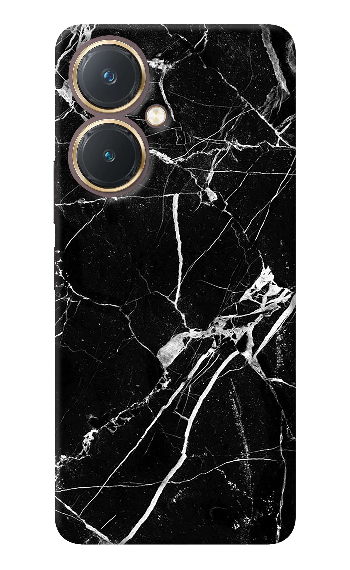 Black Marble Pattern Vivo Y27 Back Cover