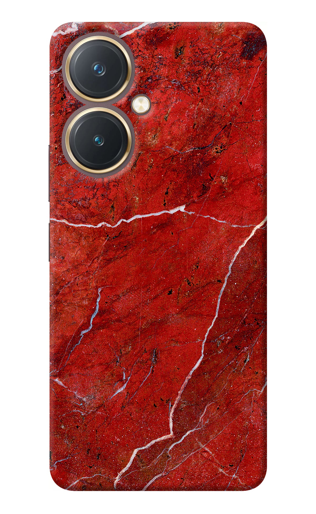 Red Marble Design Vivo Y27 Back Cover