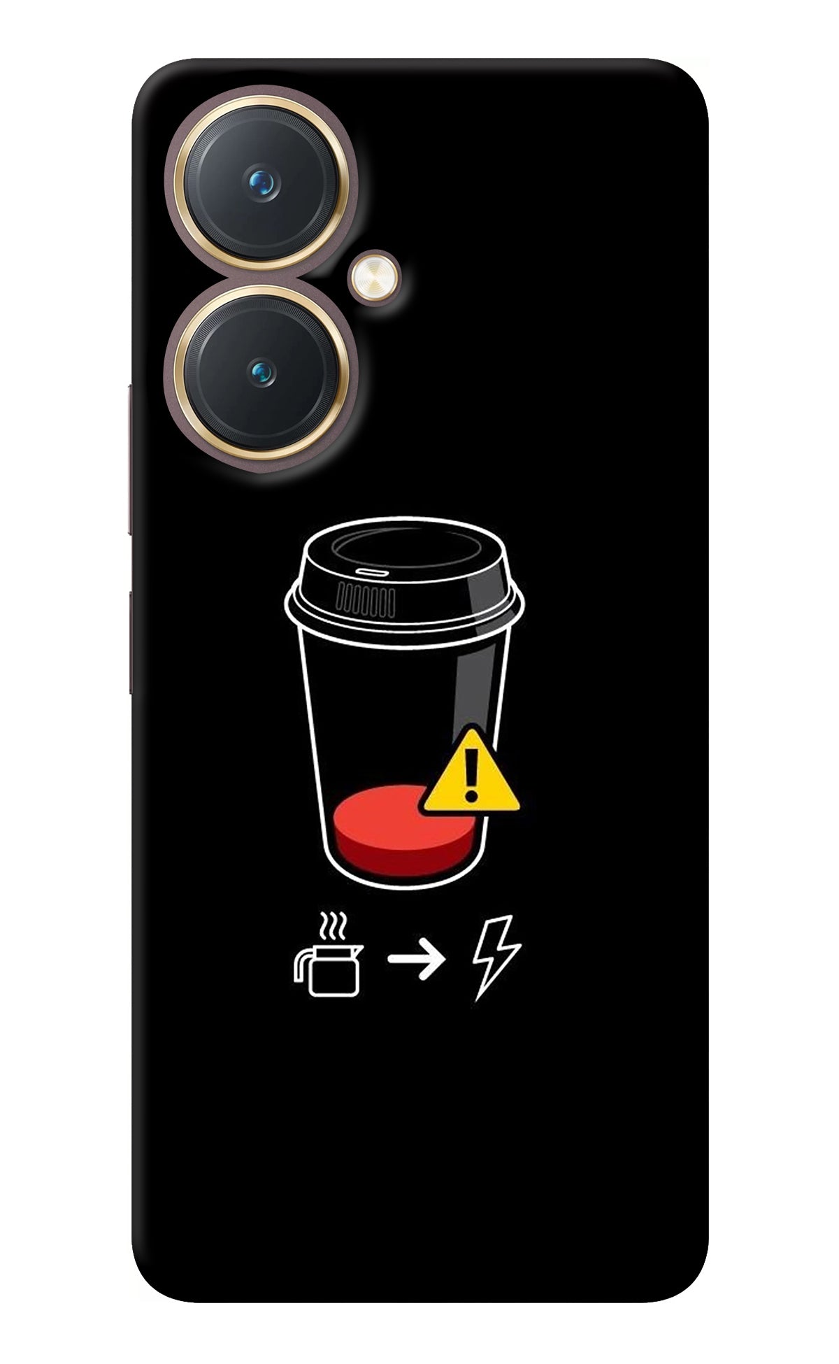 Coffee Vivo Y27 Back Cover