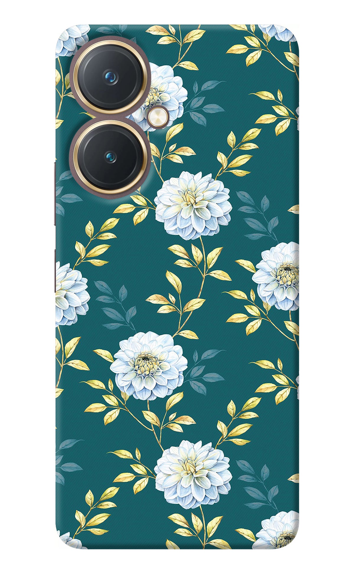 Flowers Vivo Y27 Back Cover