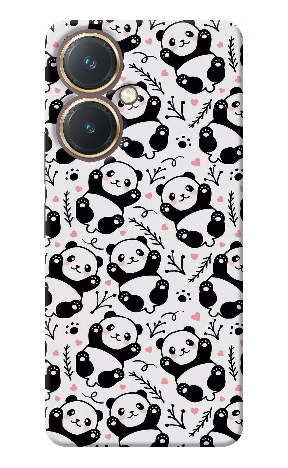 Cute Panda Vivo Y27 Back Cover