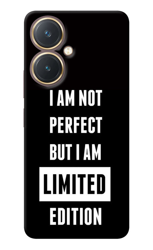 I Am Not Perfect But I Am Limited Edition Vivo Y27 Back Cover